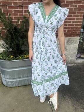 NEW VICTORIA DUNN rosa maxi dress in wildflower